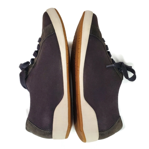 Dansko Olisa Brown Canvas and Suede Silver Metallic Floral Print Sneakers EU 38 - Picture 7 of 11